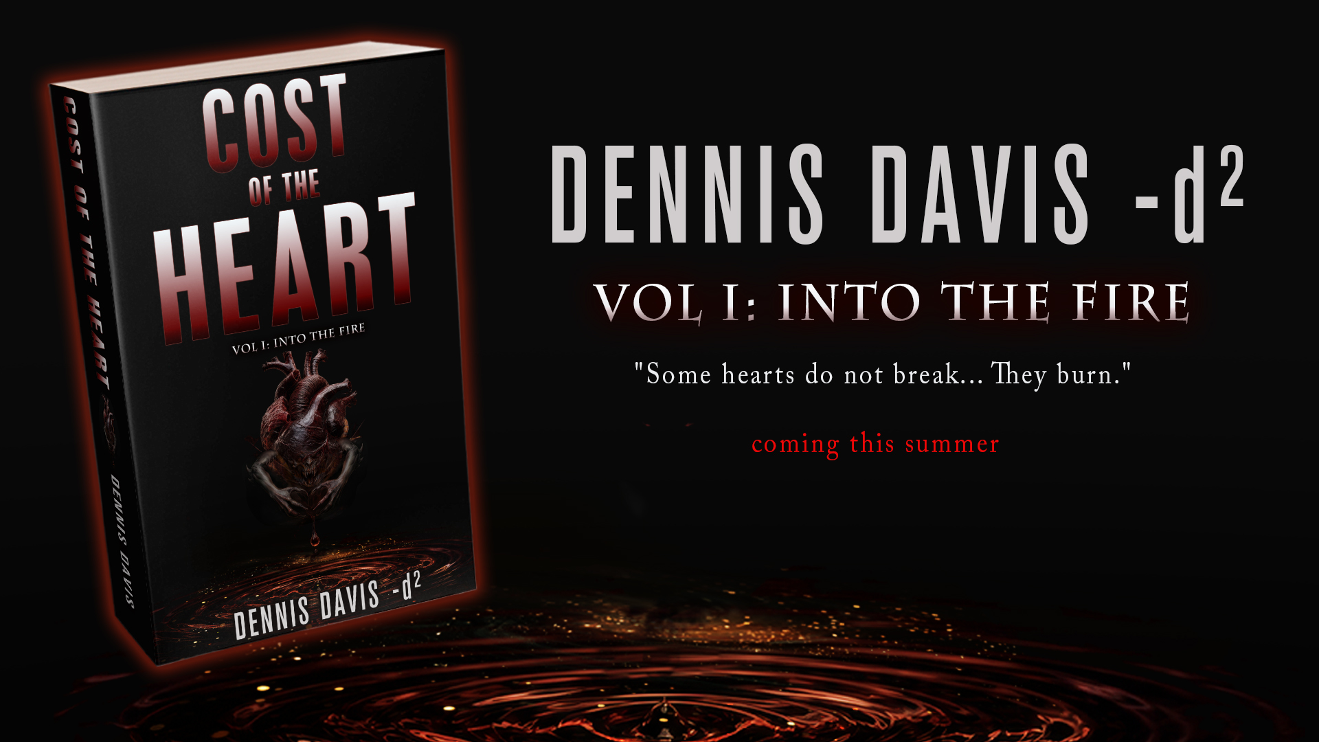 Book banner showing cover of Cost of the Heart Vol I : Into the Fire